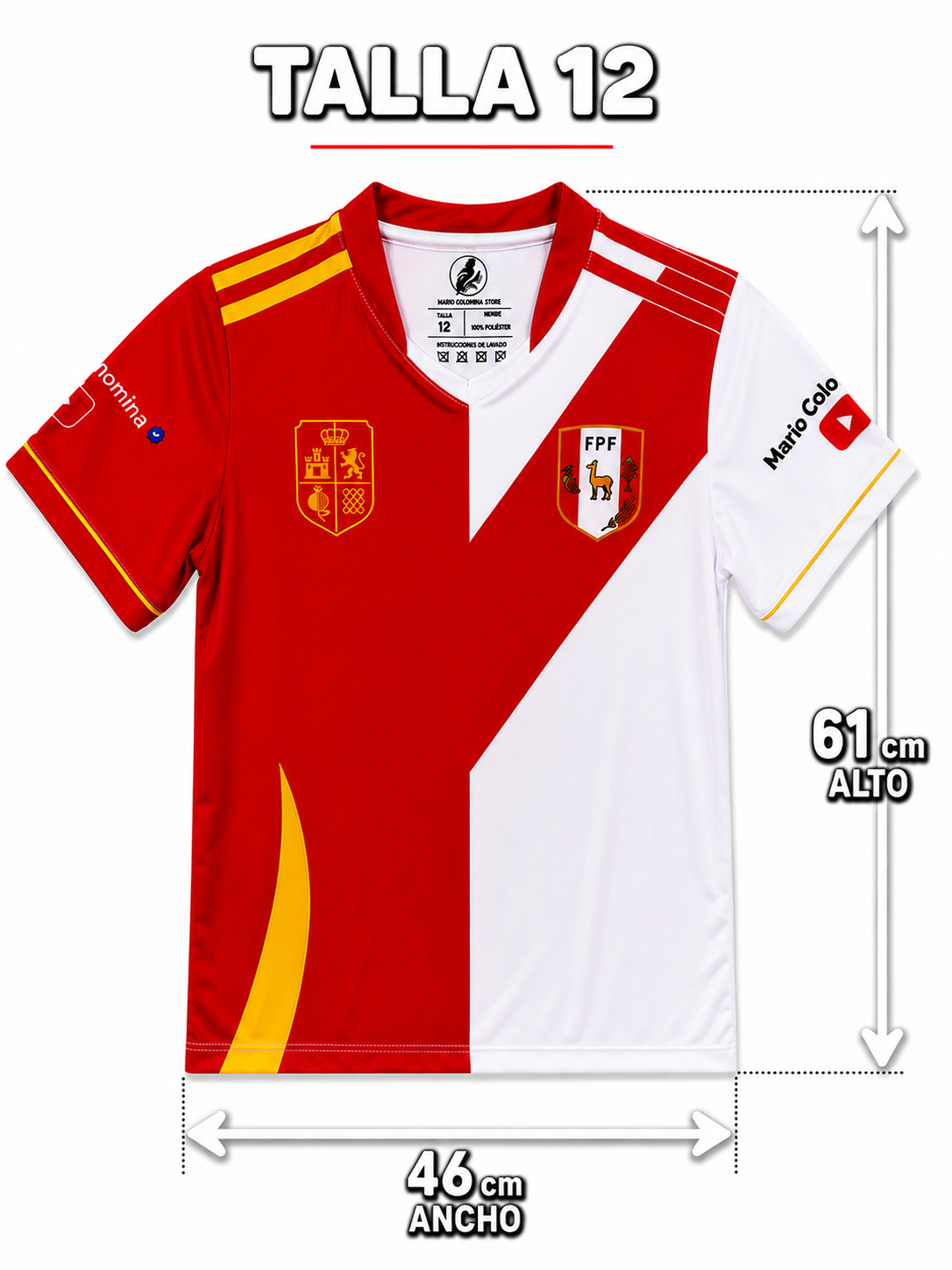 Camiseta NIÑOS Perú-España
